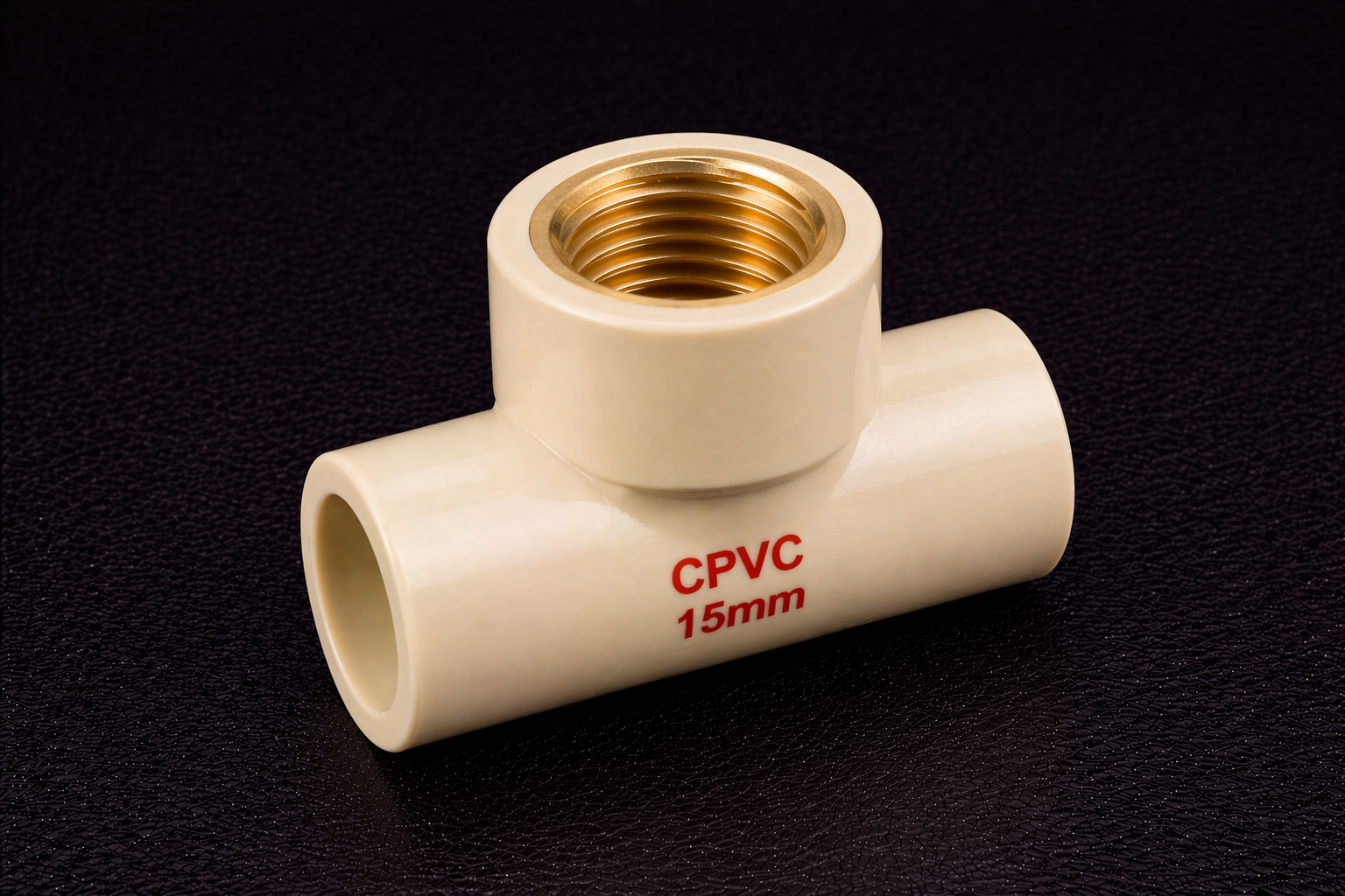 CPVC Brass Tee 15mm (1/2 inch)